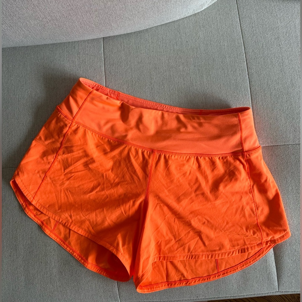 Lululemon Speed Up mid rise lined 4” shorts Lululemon